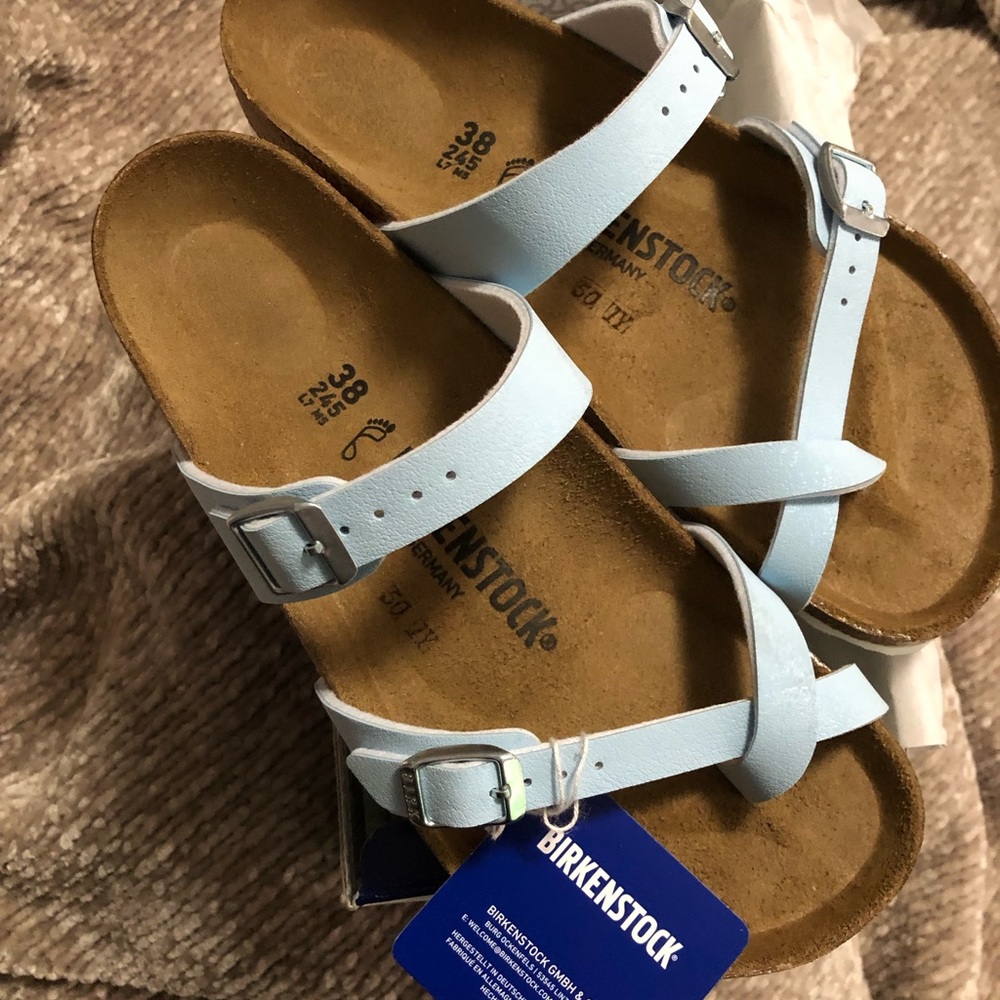 Birkenstock Mayari sandals - Light blue/Brushed Sky. NWT. Size 7.